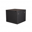 Шкаф 19" телекоммуникационный настенный, 9U 501x600х600 мм, дверь металл, черный